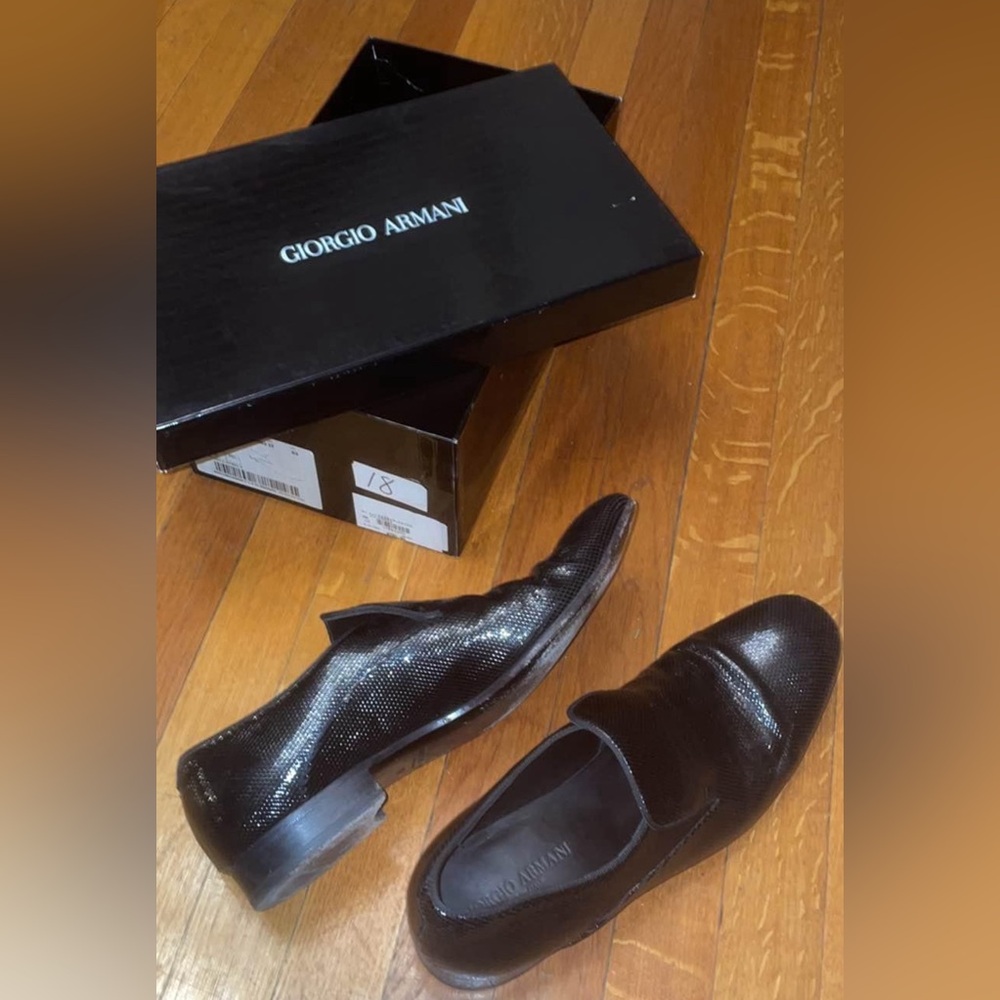Giorgio Armani Black Slip on Sz. 10